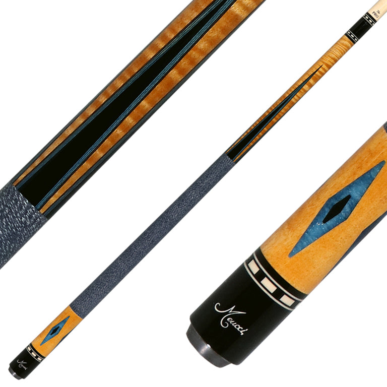 Meucci Economy Series EC8B Pool Cue 8 Blue Pool Cue - Blue with Pro Shaft