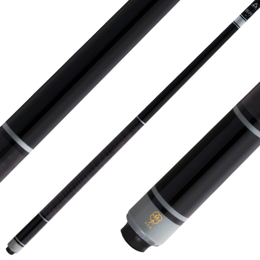 McDermott SL10 Select Series No Wrap Cue - Black and Gray Maple with Defy Shaft