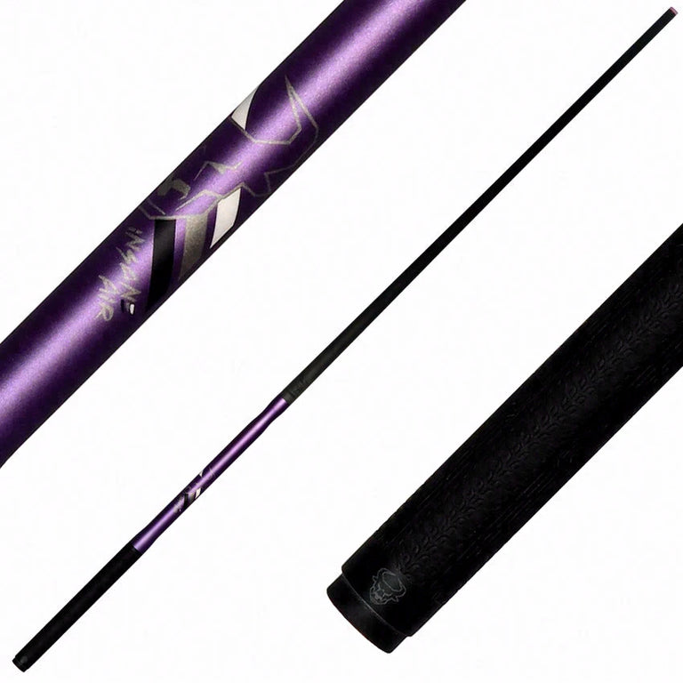 Bull Carbon Insane Air Purple 3-Piece Jump Cue with Multi-Zone Sport Grip Wrap