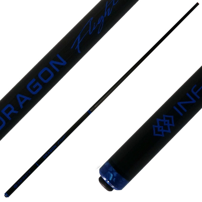 Infinity INDFBL Dragon Flight Carbon Fiber Long Jump Cue - Blue