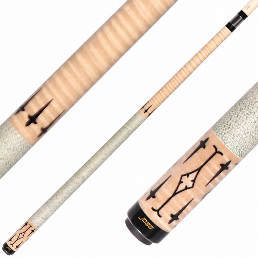 Joss Figured Maple with Black and Maple Inlays Pool Cue - JC20-47