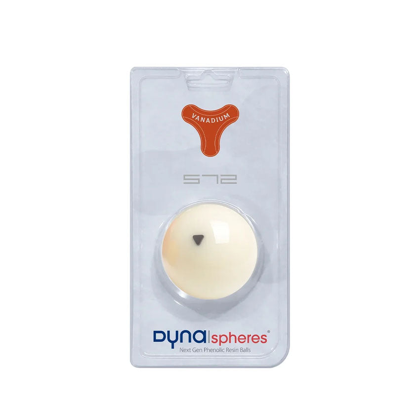 Dynaspheres Vandium 572 Cue Ball - 2 Black Triangles