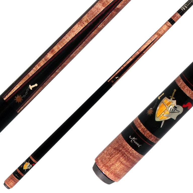 Meucci Hall Of Fame Series HOF07BURC Pool Cue - Medieval Burgundy Stained with Carbon Shaft