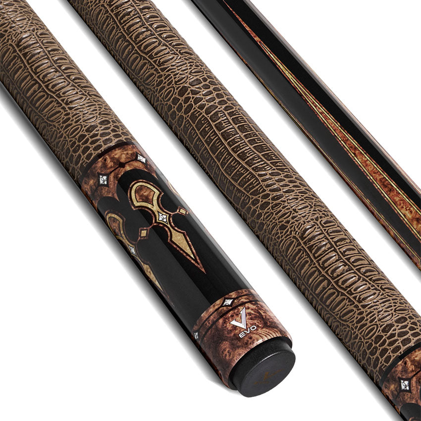 EVO Crown Monarch Blade Leather Wrap Pool Cue