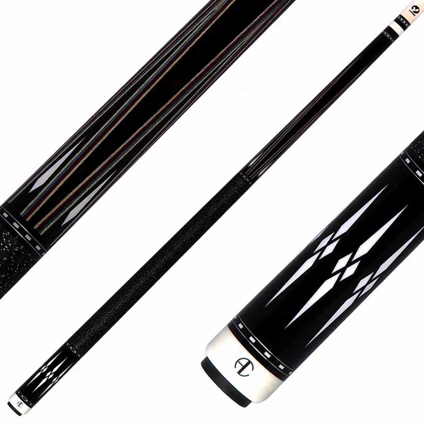 Ariel Carmeli by Viking Diamond Series Silver Diamond Pool Cue with Vikore Shaft - SG-AC-SD