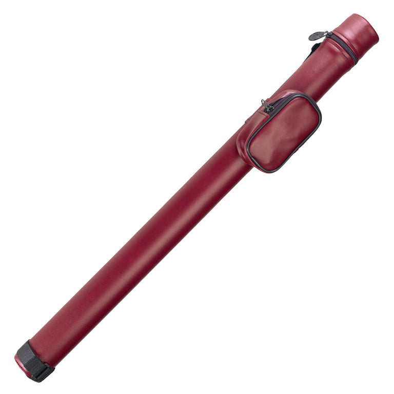 Pro Series Leatherette 1x2 Hard Pool Cue Case - Burgundy
