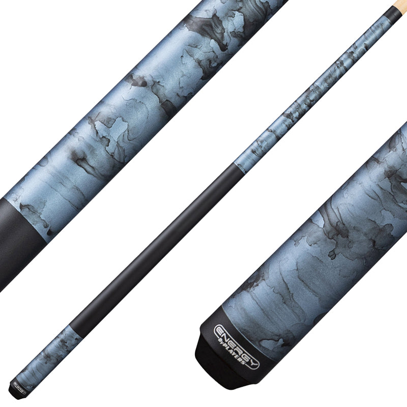 Players ENS1 Energy Series Wrapless Pool Cue - Matte Teal Smoke