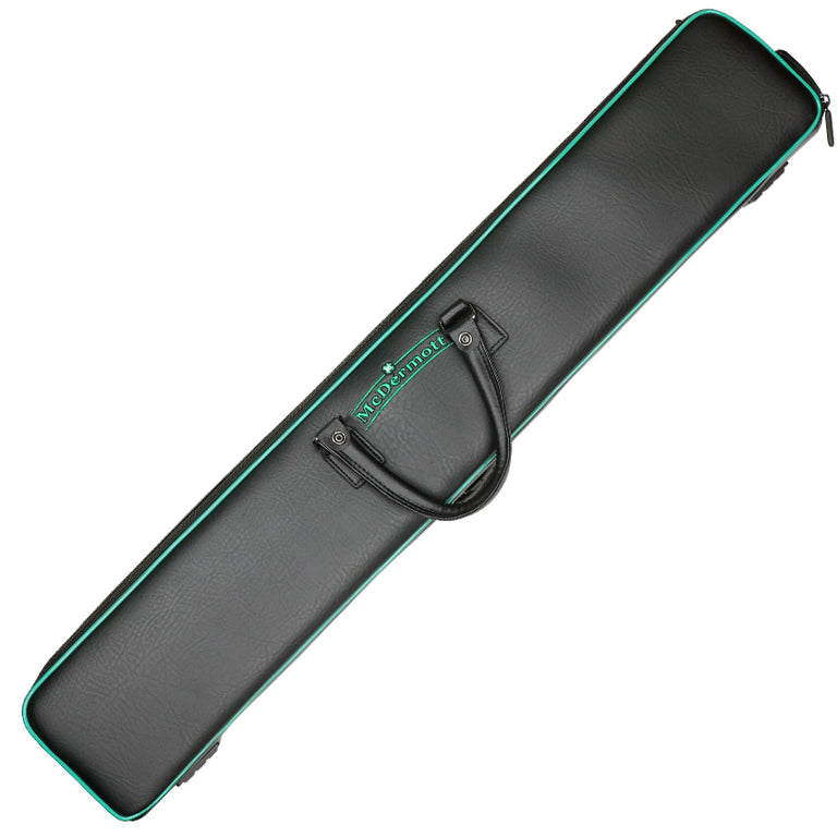 McDermott 750925 Hybrid Hard/Soft Black and Green 4x7 Pool Cue Case