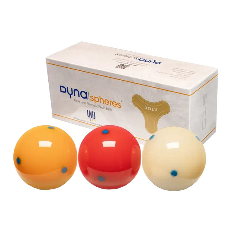 Dynaspheres Gold 615 Carom Ball Set