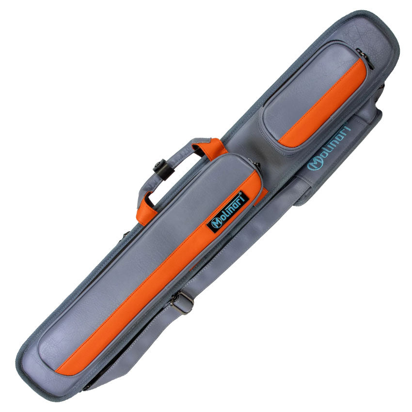 Molinari Classic Butterfly 2x4 Soft Cue Case - Gray / Orange