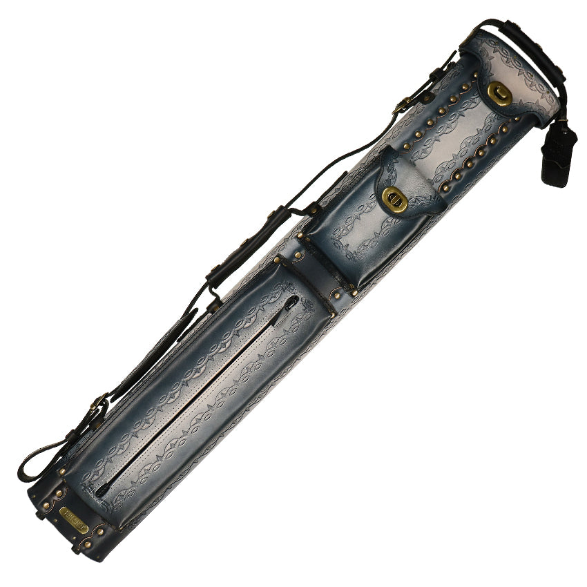 Instroke Saddle D01 2x4 Hard Cue Case - Black Air Brushed