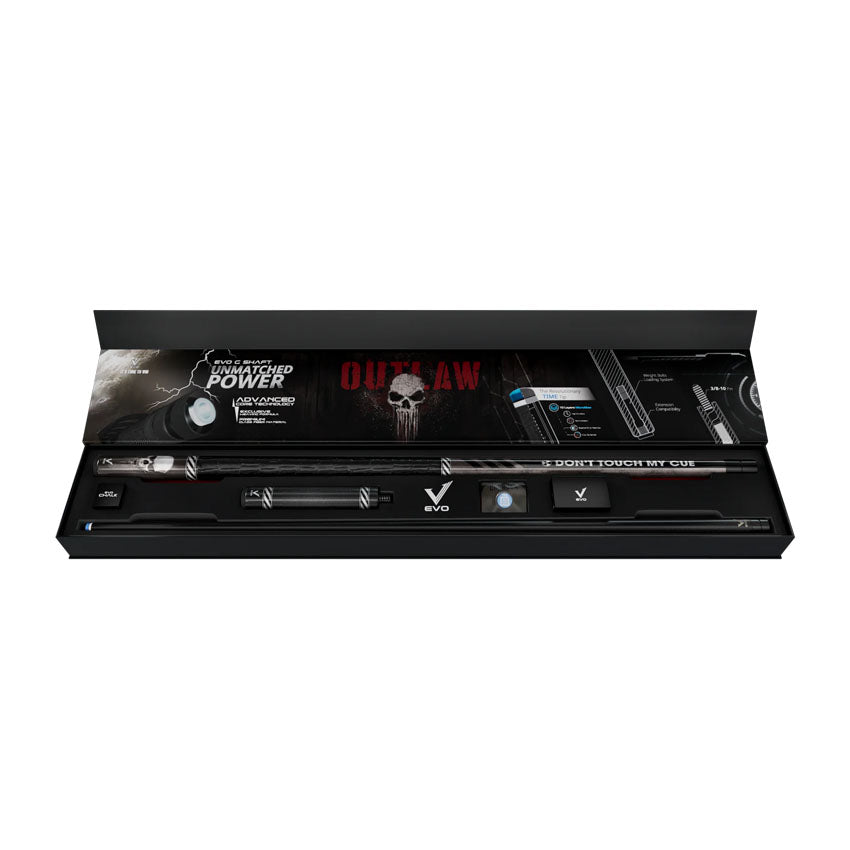 EVO Outlaw Punisher Leather Wrap Pool Cue Maxbing Edition