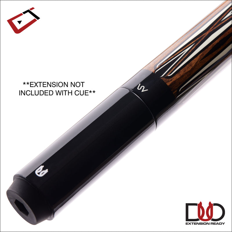 Cuetec Avid Proof Cue - Black Leather Wrap