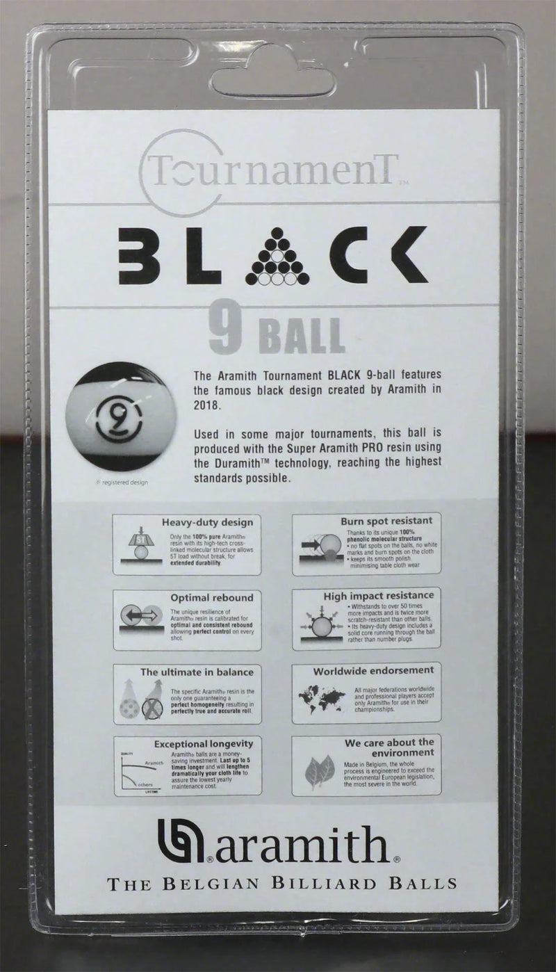 Aramith Tournament BLACK 9 Ball