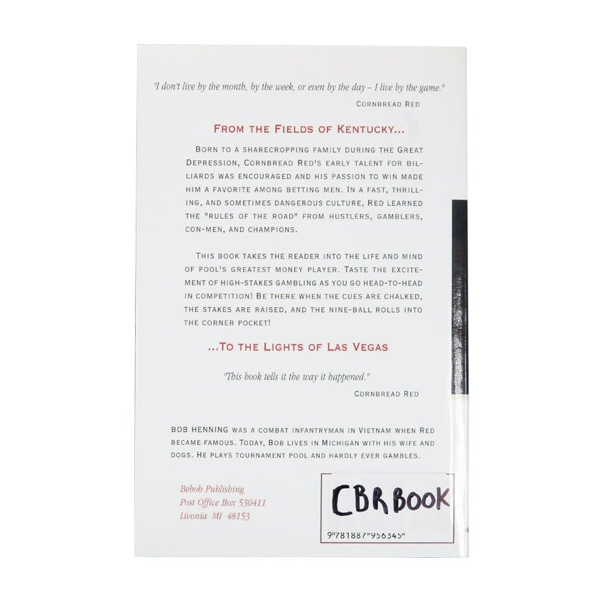 Cornbread Red - Pool's Greatest Money Player Book