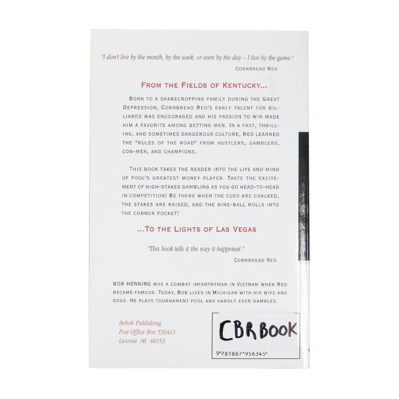 Cornbread Red - Pool's Greatest Money Player Book