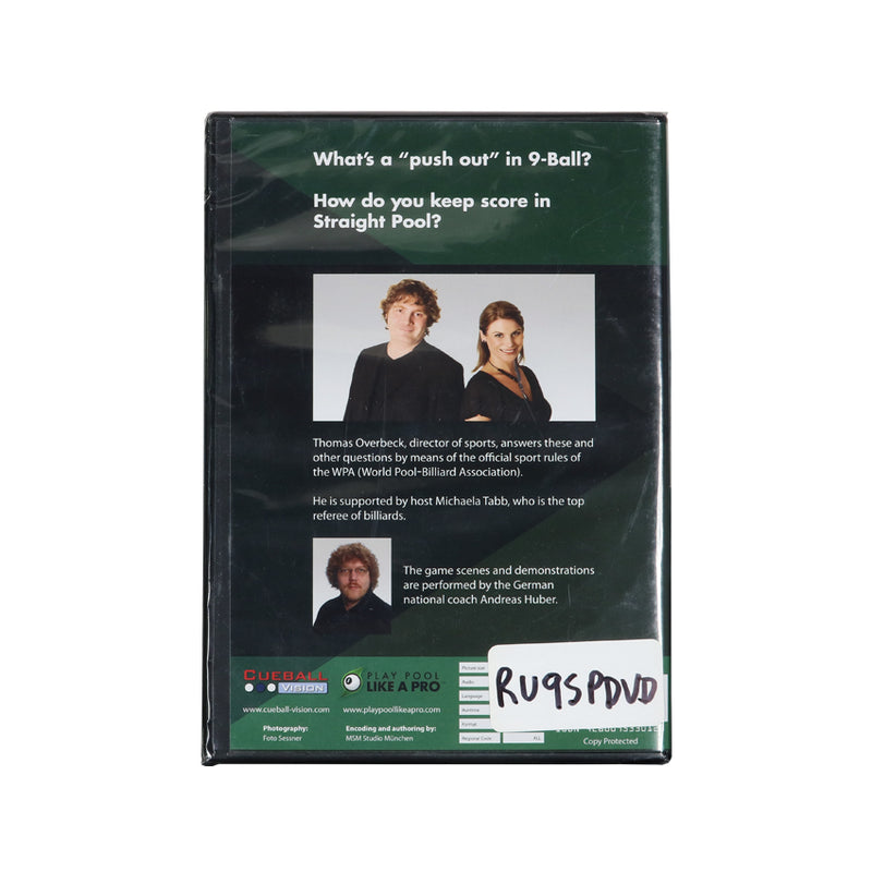 The Official Billiard Rules of 9 Ball and 14.1 Straight Pool DVD