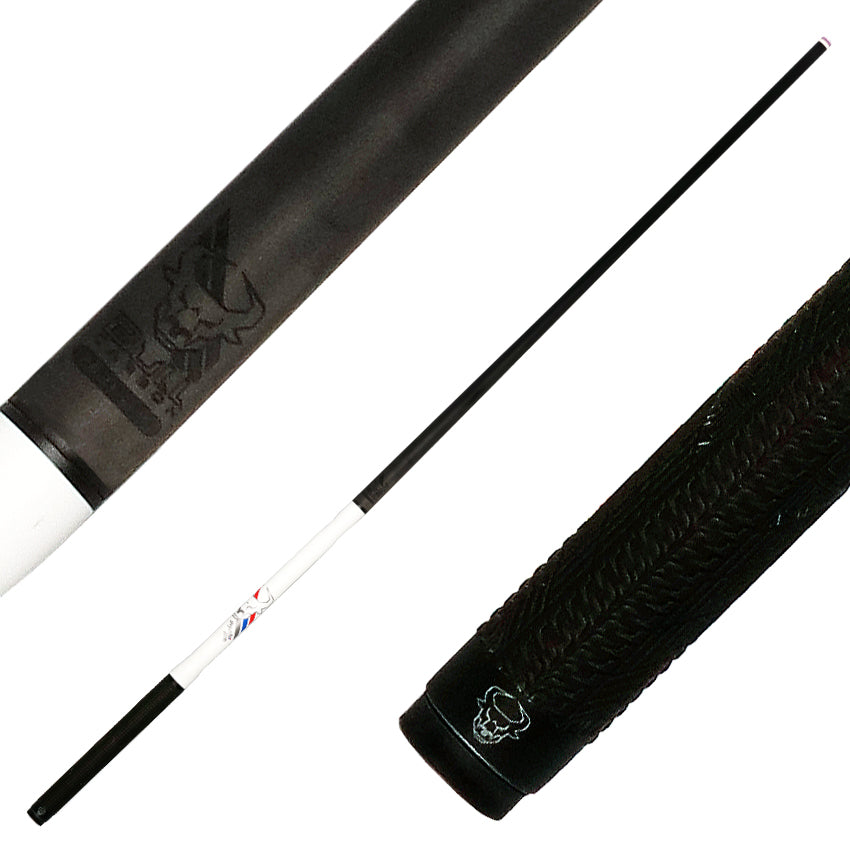 Bull Carbon Pearl White Insane Air Jump Cue with Multi-Zone Sport