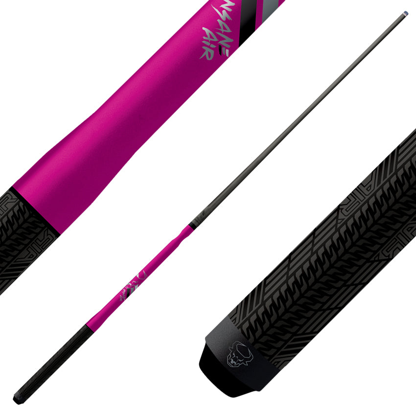 Bull Carbon Insane Air Jump Cue with Sport Grip - Pink Perfection