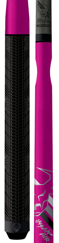 aggressive　jump　cue Bull Carbon Insane Air Jump Cue with Sport Grip - Pink Perfection