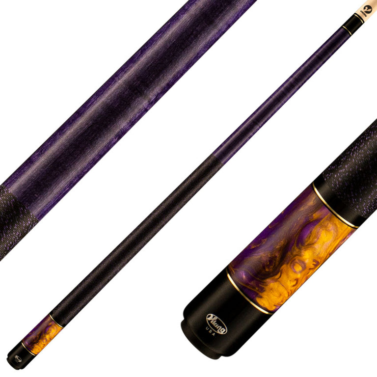 Viking BE0106 Bedlam Series Play Cue - Purple-Stained Maple with Purple Haze Pearl