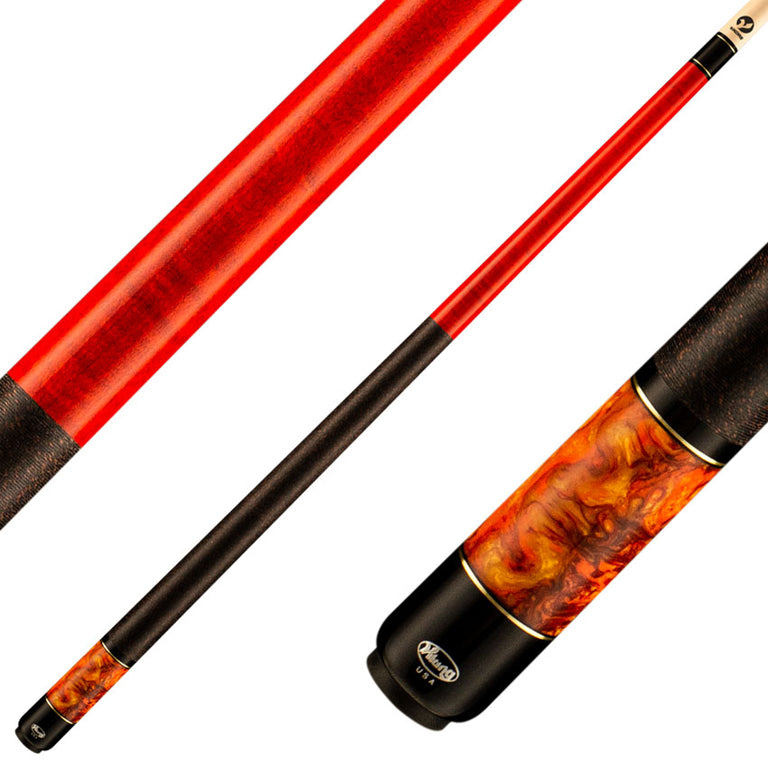 Viking BE0109 Bedlam Series Play Cue - Sienna-Stained Maple with Autumn Sunset Pearl