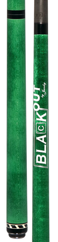 Jacoby BlaCkOut JACBKOUTGR No Wrap Break/Jump Cue - Green