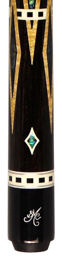 Meucci Designer Series BMCDEBONY Limited Pool Cue - BMC Diamond Ebony with Pro Shaft
