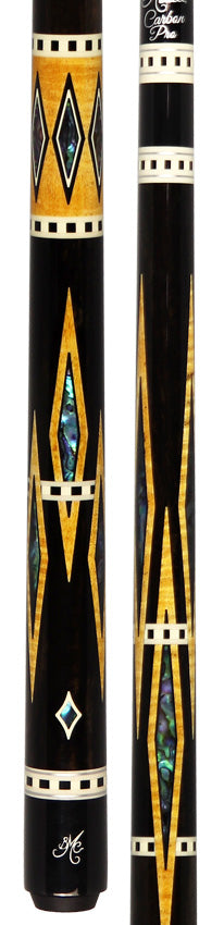 Meucci Designer Series BMCDEBONYC Limited Cue - BMC Diamond Ebony with Carbon Shaft