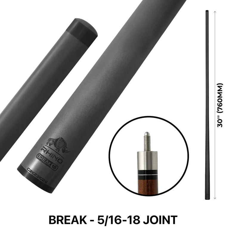 Rhino 30" Carbon Fiber Break Shaft - 5/16 x 18 Thread