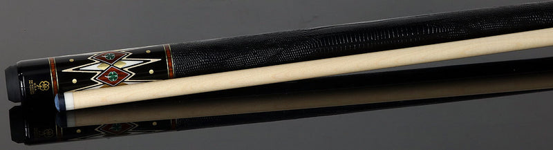 McDermott MCD50 50th Anniversary Series Pool Cue -Birdseye Maple with Ebony, Cocobolo, and Malachite Points Cue with i2 Shaft and Commemorative 1x1 Case