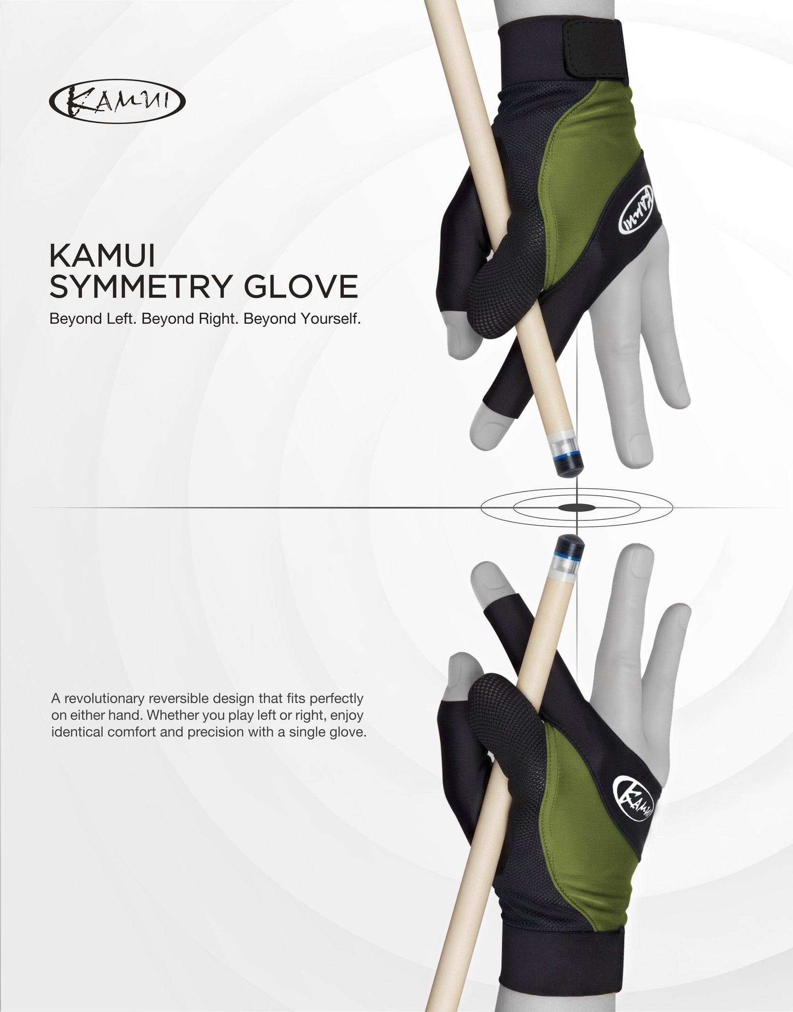 Kamui Green Symmetry Billiard Glove - Universal Hand
