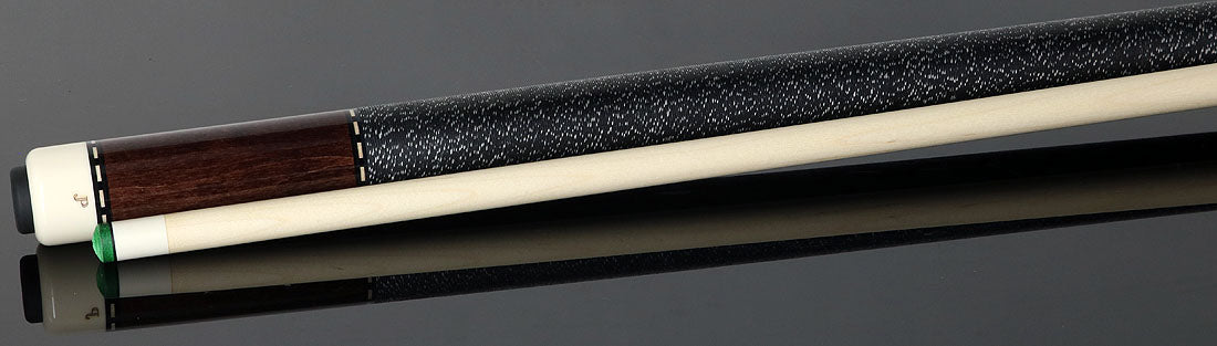 J Pechauer JP02T JP T Series Pool Cue - Rosewood-Stained Maple with Linen Wrap