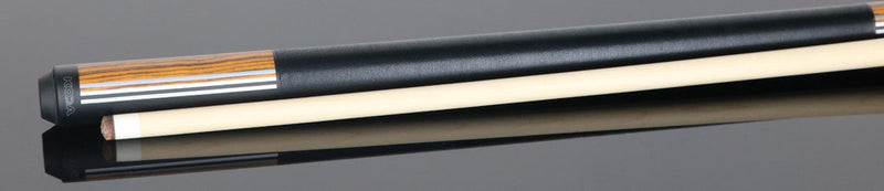KODA KD29BC Pool Cue - Split Design Black and Bocote Graphic
