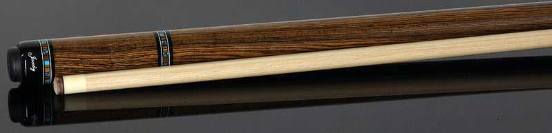 Jacoby HBV2 Series No Wrap Pool Cue - Birdseye Maple Points with Bocote Points
