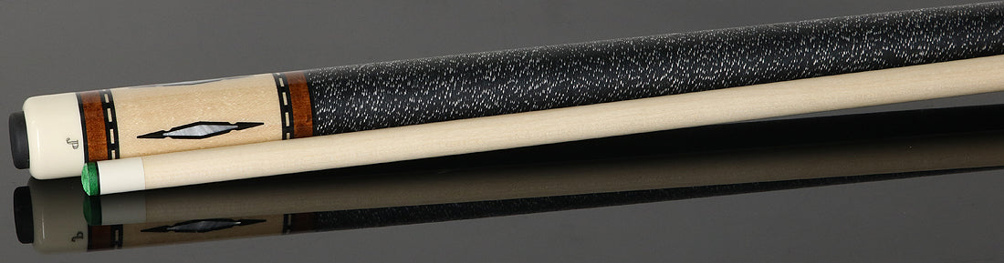 J Pechauer JP03T JP T Series Pool Cue - Chestnut-Stained Maple with Linen Wrap