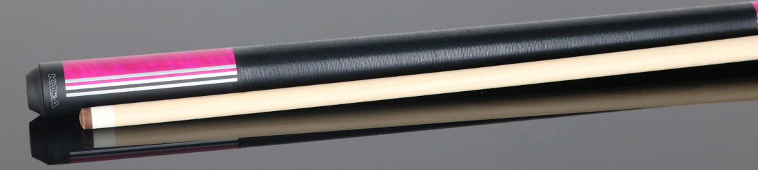KODA KD29PK Pool Cue - Split Design Black and Pink Graphic