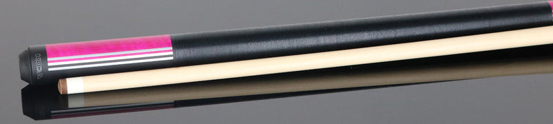 KODA KD29PK Pool Cue - Split Design Black and Pink Graphic