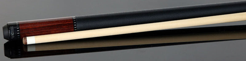 KODA KD38CO Cocobolo-Stained Zebrawood Pool Cue with Linen Wrap