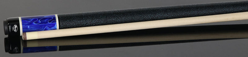 Viking TW0304 Twilight Series Play Cue - Khaki-Stained Birdseye Maple with Cerulean Tide Premium Pearl Points