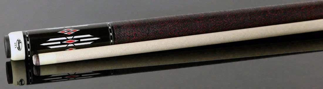 Ariel Carmeli by Viking Diamond Series Red Diamond Pool Cue with Vikore Shaft - SG-AC-RD