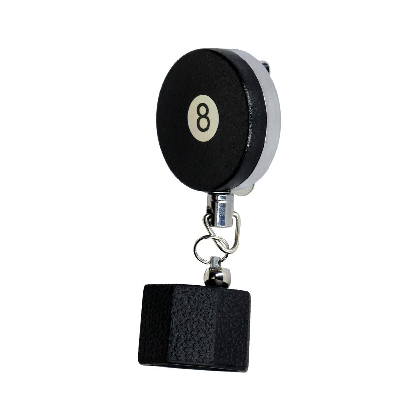 Poolgods Retractable Chalk Holder - Octagon 8 Ball