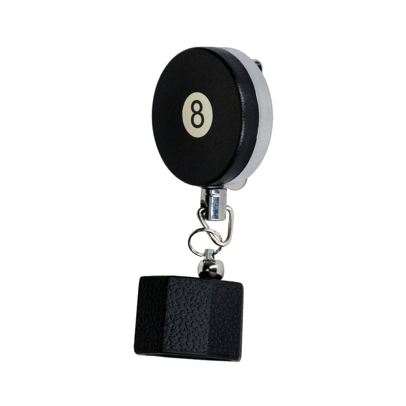 Poolgods Retractable Chalk Holder - Octagon 8 Ball
