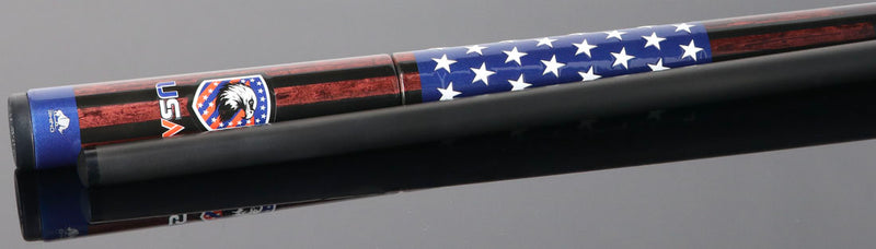 Rhino RCJMPVOYUSA Voyager Series Carbon Jump Cue - USA Flag