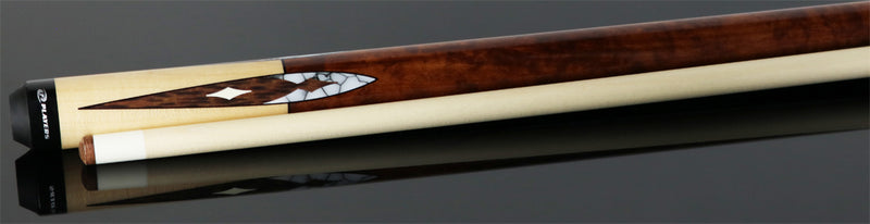 Players G4147 Graphic Pool Cue - Maple With White Recon Wrapless Cue