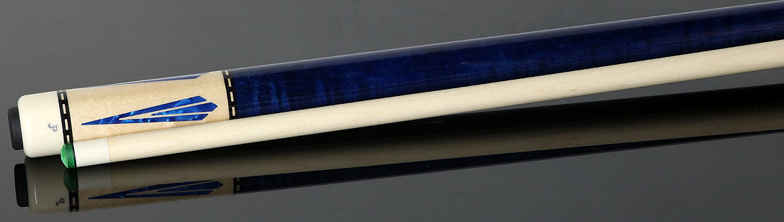 J Pechauer JP07T JP T Series No Wrap Pool Cue - Natural Maple with Blue Points
