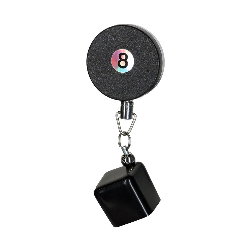 Poolgods Retractable Square Chalk Holder - 8 Ball