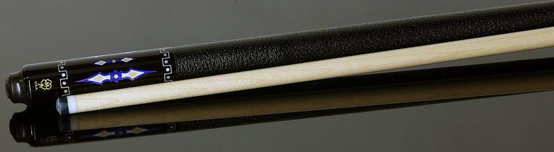 McDermott MCD50H 50th Anniversary Series Pool Cue - Birdseye Maple and Blue River Agate Points with i-2 Shaft and Commemorative 1x1 Case