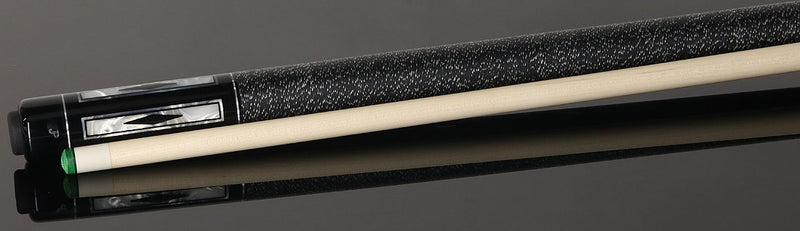 J Pechauer JP22T JP T Series Pool Cue Ebony-Stained Maple with Sim. Ebony and Pearl Framed Points with Linen Wrap