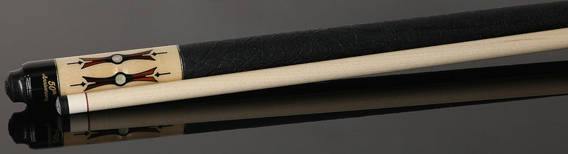 McDermott MCD50E 50th Anniversary Series Pool Cue - Birdseye Maple and Cocobolo Points with G-Core Shaft and Commemorative 1x1 Case